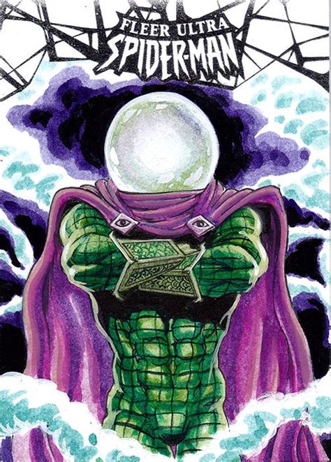 Mysterio. Marvel Fleer Spider-man. Upper Deck. Art by Jim Faustino | Spiderman comic, Spiderman ...