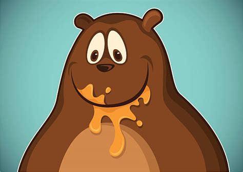 Bear Eating Honey Illustrations, Royalty-Free Vector Graphics & Clip Art - iStock