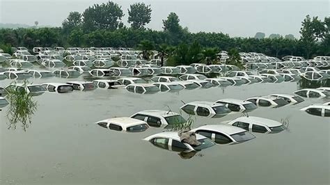 Watch: Cars submerged in deep waters as Hindon river overflows in Noida ...