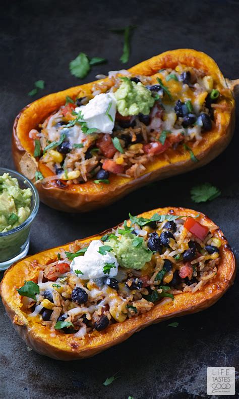 Stuffed Butternut Squash Recipe #SundaySupper | Life Tastes Good