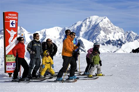 Skiing in the Alps - France