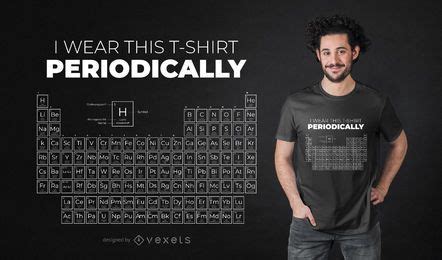 Periodic Table T-shirt Design Vector Download