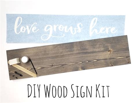 DIY Wood Sign Craft Kit Select your Design Paint Kit Art | Etsy