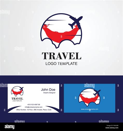 Travel Ecuador Flag Logo and Visiting Card Design Stock Vector Image ...