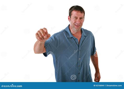 Angry Man Pointing Finger stock photo. Image of handsome - 6316844