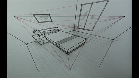 3 Point Perspective Drawing Interior
