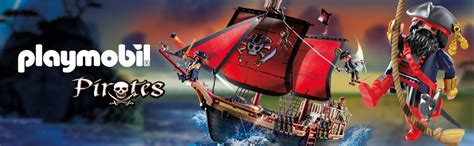 Playmobil 70411 Pirates Large Floating Pirate Ship with Cannon ...