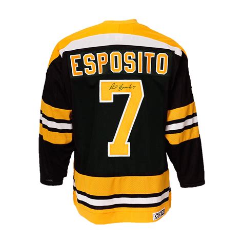 Phil Esposito Signed Boston Bruins Vintage Jersey | Heritage Hockey™