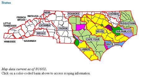 North Carolina Floodplain Mapping - Time Zones Map