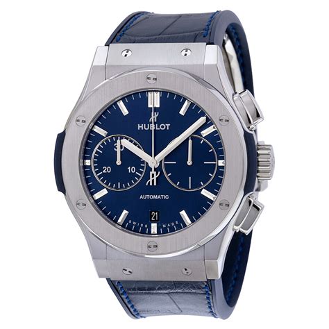 Hublot Classic Fusion Blue Sunray Dial Titanium Automatic Men's Watch 521.NX.7170.LR - Classic ...