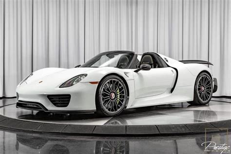 Used 2015 Porsche 918 SPYDER Weissach white for sale For Super Rich