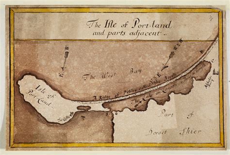 Map of the Isle of Portland posters & prints by Anonymous