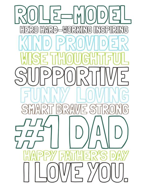 Homemade Father's Day Printables | Free Printable