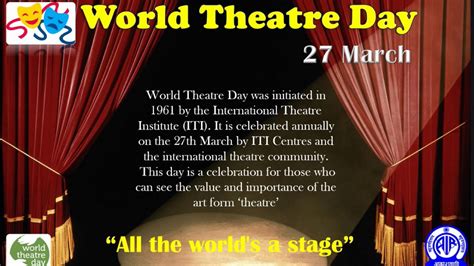 World Theatre day - YouTube