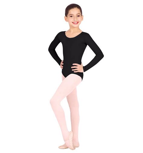 Kids Long Sleeve Leotards for Girls Ballet Dance Leotards Toddler Pink Gymnastic Suits Baby ...