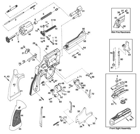 Smith & Wesson® L-Frame 686-3 Schematic - Brownells UK