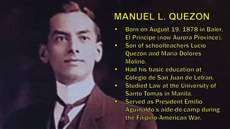 Some Little-known Facts About Pres. Manuel L. Quezon | The month of ...