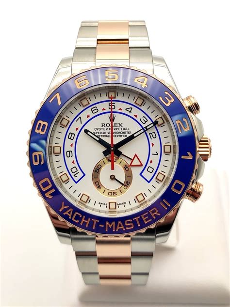 Rolex Yachtmaster II Stainless Steel and 18k Everest Gold 116681