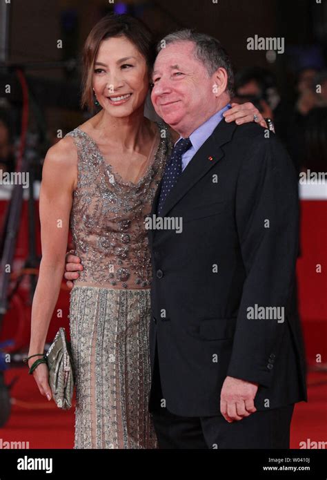 Michelle Yeoh and husband Jean Todt arrive on the red carpet before a ...