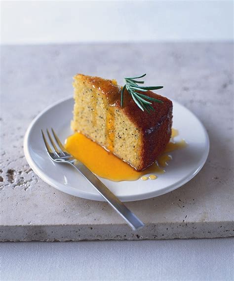 Orange polenta cake with rosemary and orange syrup recipe | delicious. magazine