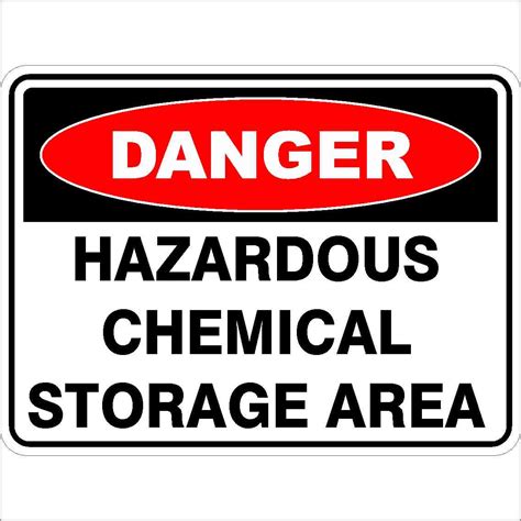 HAZARDOUS CHEMICAL STORAGE AREA | Discount Safety Signs New Zealand