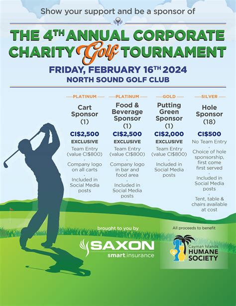 Charity Golf Tournament • Saxon