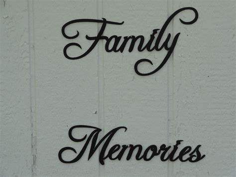 Custom Made Family Memories Phrase Decorative Metal Wall Art Home Decor ...