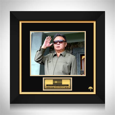 Kim Jong-il Photo Limited Signature Edition Custom Frame | RARE-T