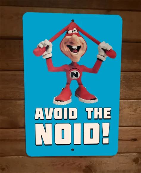 AVOID THE NOID 8x12 Metal Wall Sign Retro 80s Dominos Pizza $19.95 - PicClick