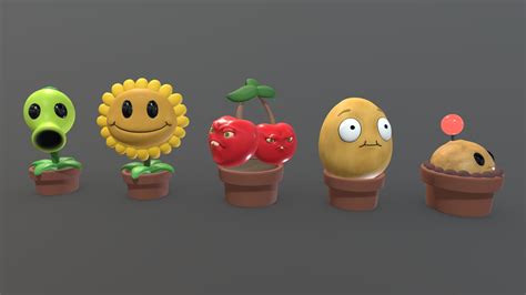 Plants vs Zombies (1) - Buy Royalty Free 3D model by Loslolos [43c2a74] - Sketchfab Store