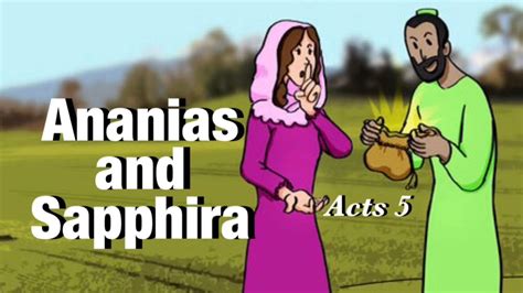 Bible Story: Ananias and Sapphira lie to God - 21 02 21 - Clip Art Library