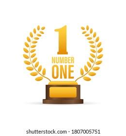 Number One Trophy Game Design Award Stock Vector (Royalty Free ...