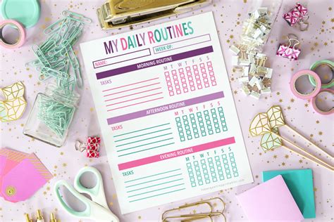 Free Printable Daily Routine Chart | Free Organizing Printables