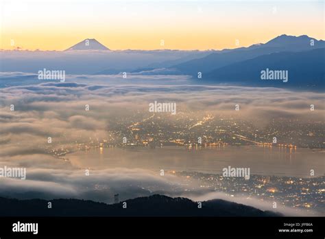 Mount Fuji Sunrise Stock Photo - Alamy