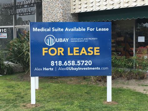 Commercial Property For Lease Signs | Buena Park CA