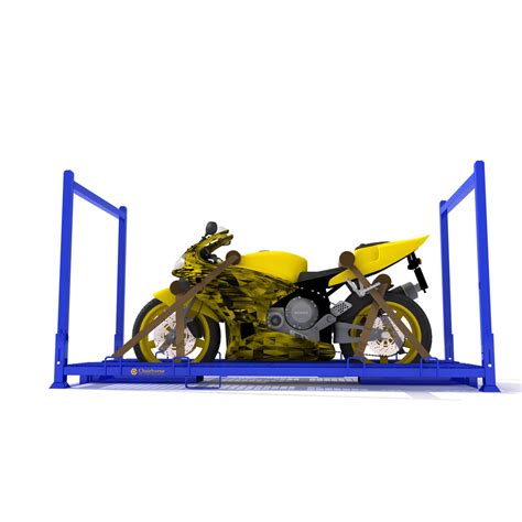 Steel Q235B Warehouse Movable Motorcycle Storage Rack - China Motorcycle Storage Rack and Motor ...