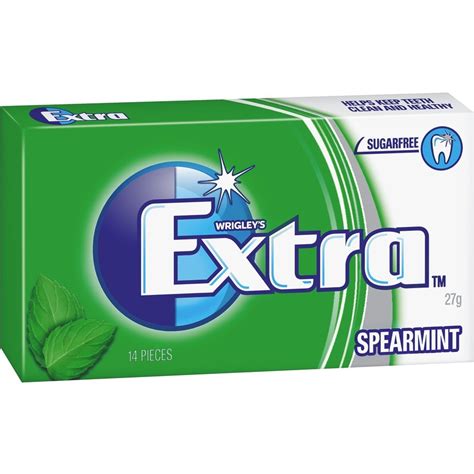 Extra Spearmint Sugar Free Chewing Gum 27g | BIG W