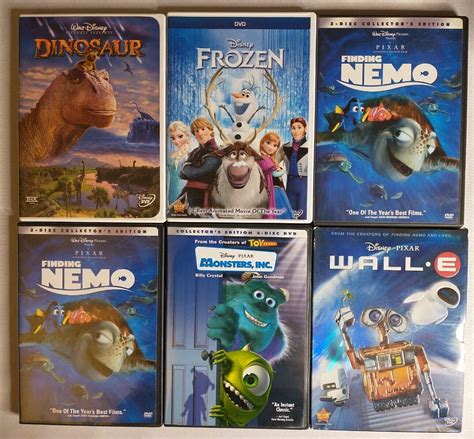 Lot Of 6 Disney CG Animated DVDs Finding | Grelly USA