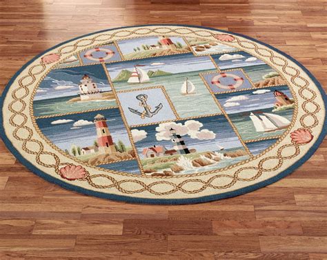 Coastal Kitchen Rugs Themed