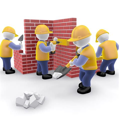 construction team cartoon 3d model | Segurança no trabalho, Missão visão e valores ...