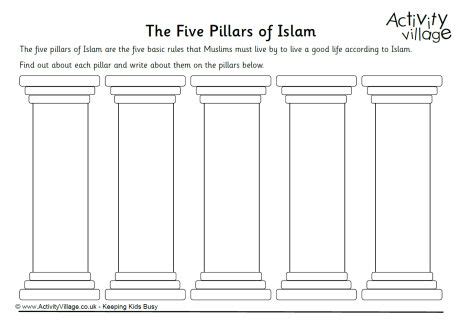 Five Pillars of Islam Worksheet