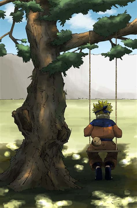 Download "A ninja on a Naruto Swing!" Wallpaper | Wallpapers.com