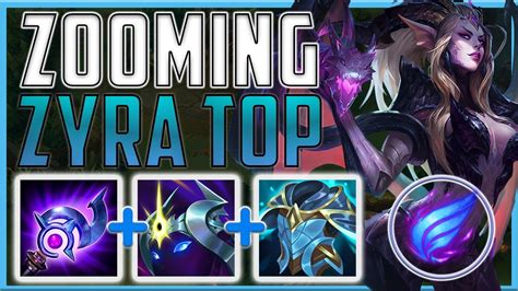 TOP LANE SPEEDY ZYRA IS UNCATCHABLE AND SO FUN TO PLAY THIS SEASON!! - Zyra Top | Season 13 LoL ...