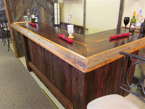 Reclaimed wood bar made from old barn wood | Reclaimed wood bars, Outdoor wood bar, Wood bar