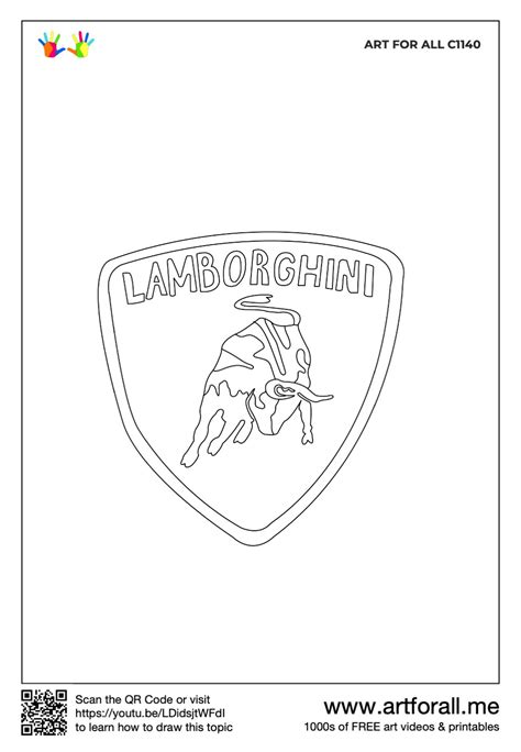 How to draw Lamborghini Bull Logo