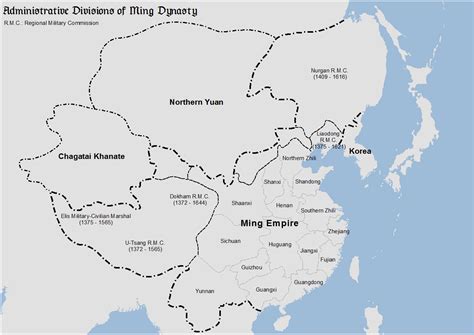 (1409) Administrative Divisions of the Ming Dynasty | Ming dynasty ...