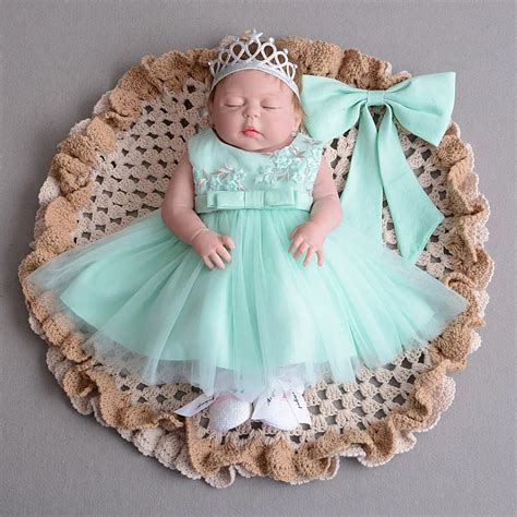 Elegant Cute Baby Girl Dress with Sleeveless Gown Birthday Party ...