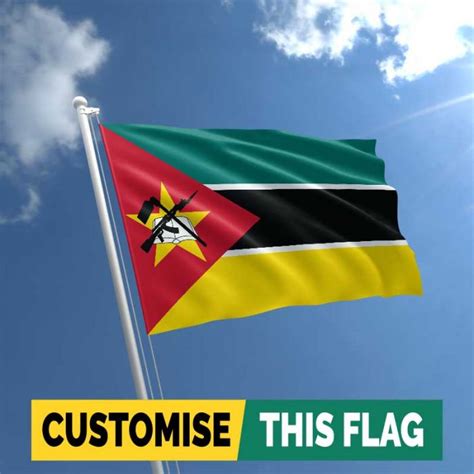 Custom Mozambique Flag | Custom Printed Mozambique Flag - Custom Flags - CustomFlags.co.uk