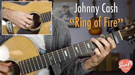 Johnny Cash "Ring of Fire" Easy Guitar Songs Lesson - Guitar Academies