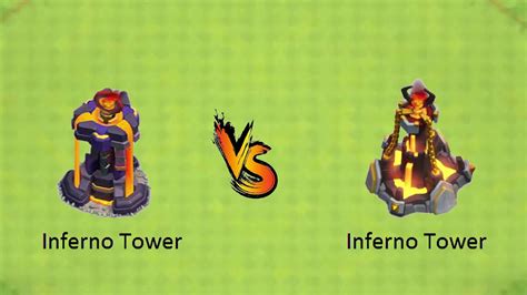 Inferno Tower(Home Village) VS Inferno Tower(Clan Capital) || Only For Fun || clash of ...